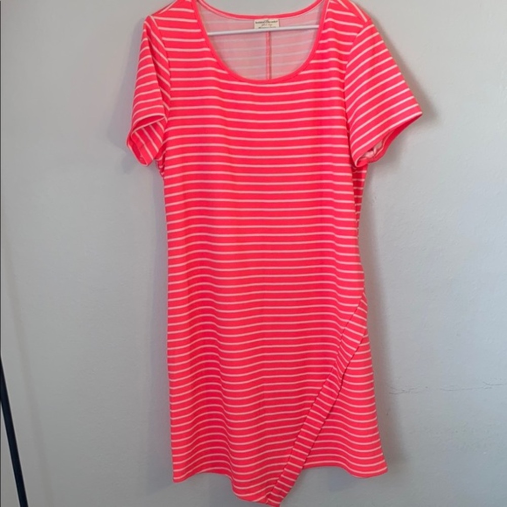 Bobbie Brooks Pink Striped Mini Dress